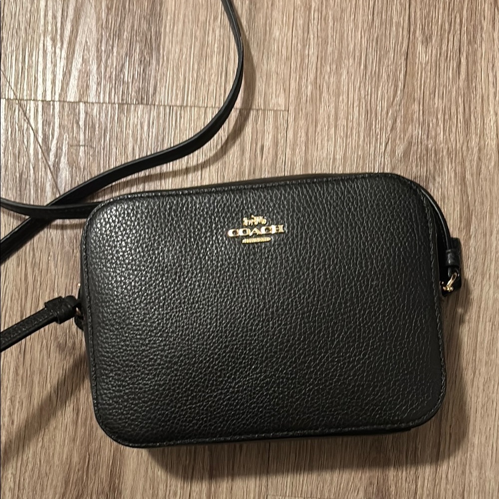 Coach Black Leather Crossbody Bag